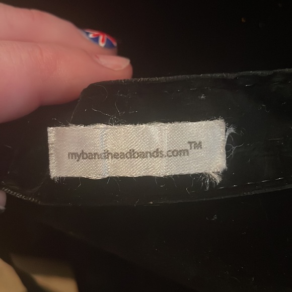 Black sparkle stretch headband - Picture 3 of 3